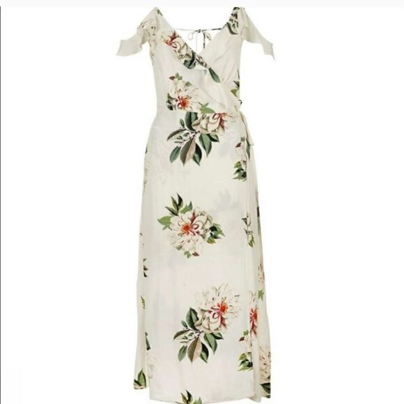 Topshop Floral Print wrap dress - Picture 1 of 6